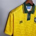 Brazil 91/93 Home Yellow Soccer Jersey